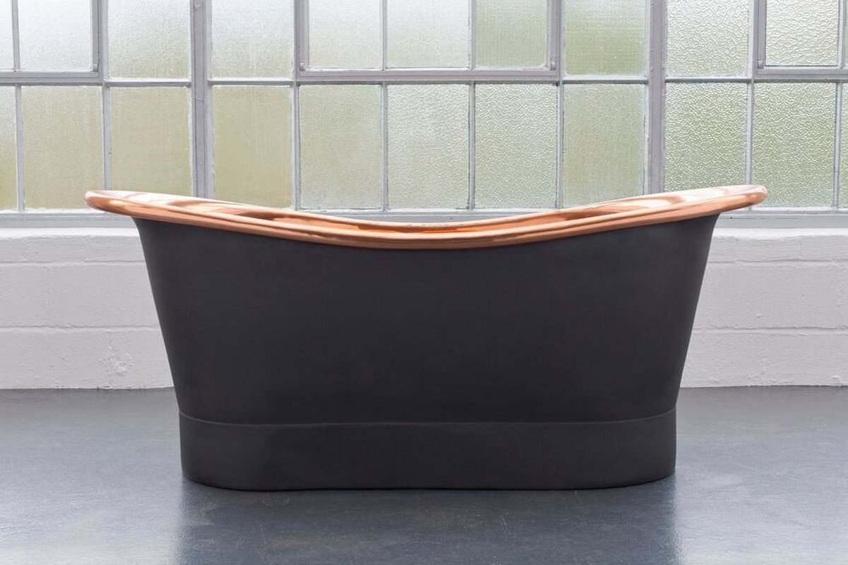 Matt Black Copper Bath