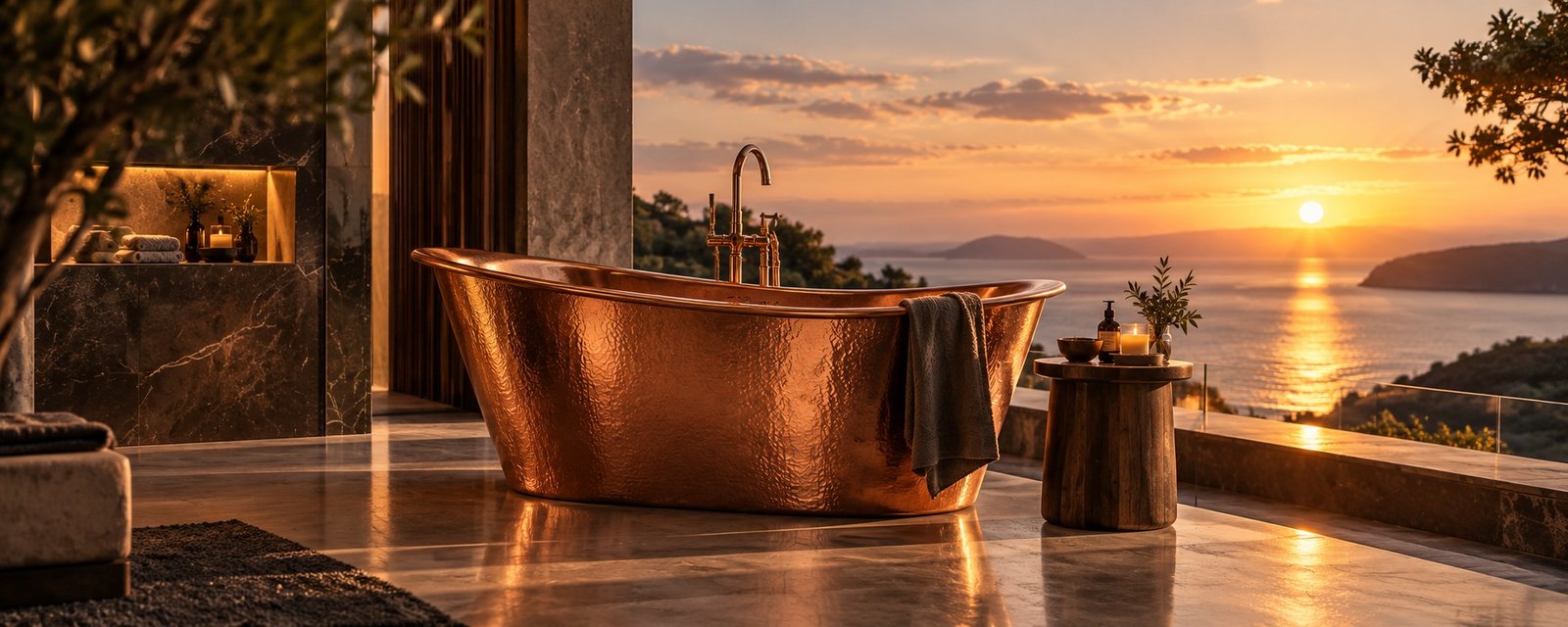 Hammered Copper Tubs